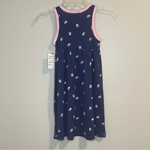 Harper Canyon Blue Twilight Bunnies Cotton Tank Dress 7 - Picture 3 of 6